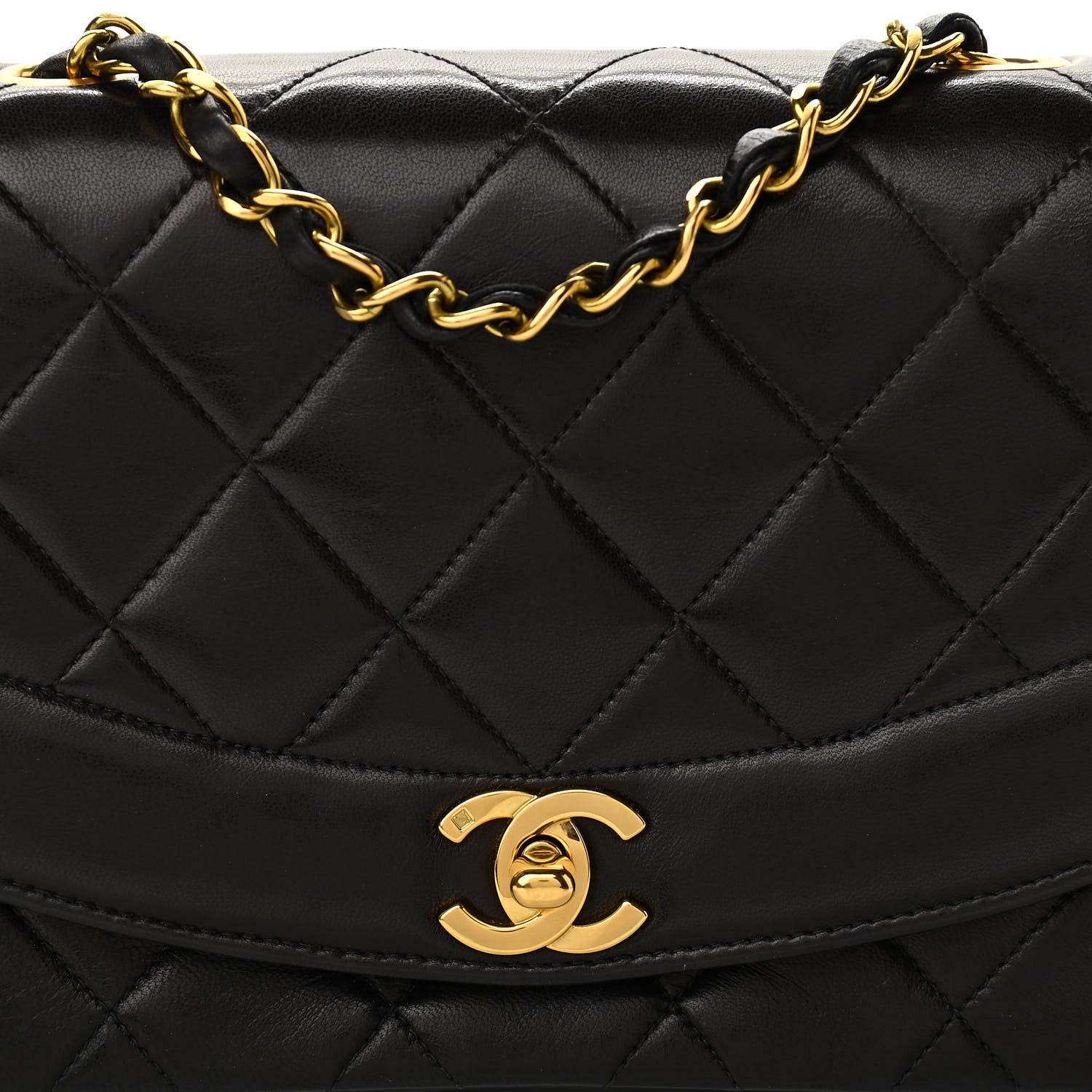 Chanel Lambskin Quilted Small Single Flap Black 8 of 10