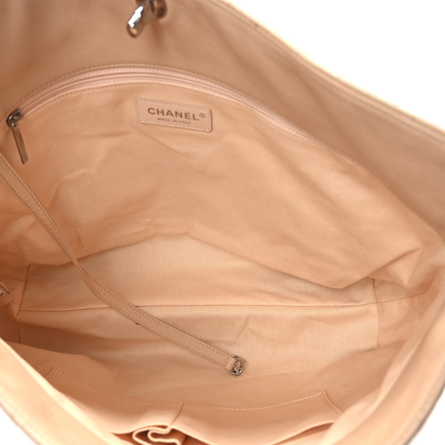Chanel Grained Calfskin Stitched Medium Braided With Style Hobo Beige 5 of 10