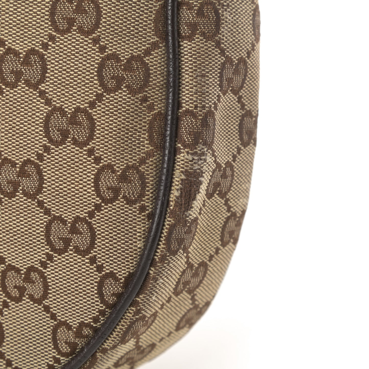Monogram Medium Half Moon Hobo Dark Brown