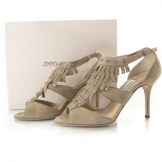 Fringe Suede Heels 37