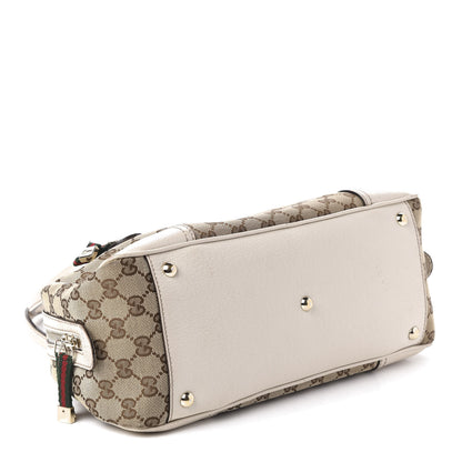 Gucci Monogram Small Princy Satchel Off White 3 of 13