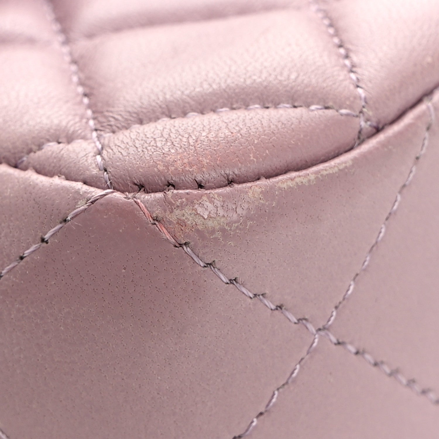 Chanel Lambskin Quilted Mini Rectangular Flap Light Purple 11 of 12