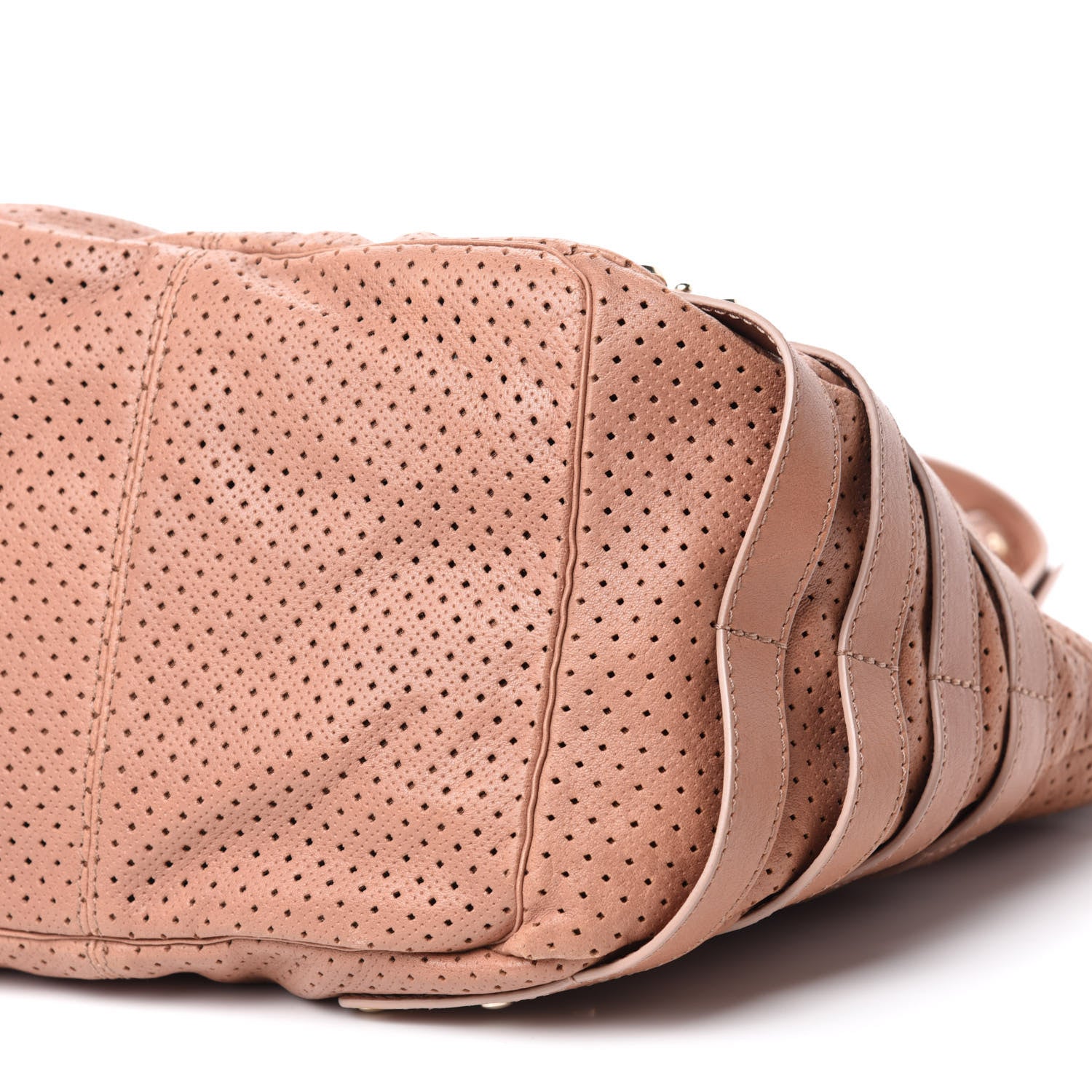 Jimmy Choo Nappa Perforated Medium Bree Tote Blush 7 of 9