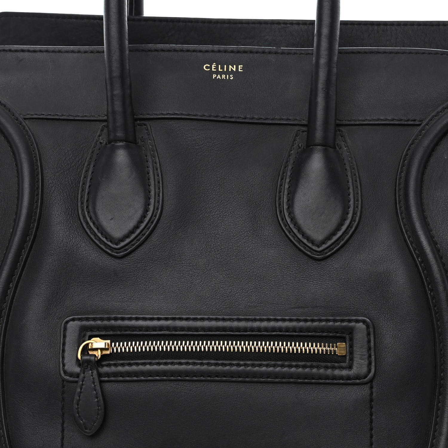 Celine Smooth Calfskin Mini Luggage Black 8 of 15