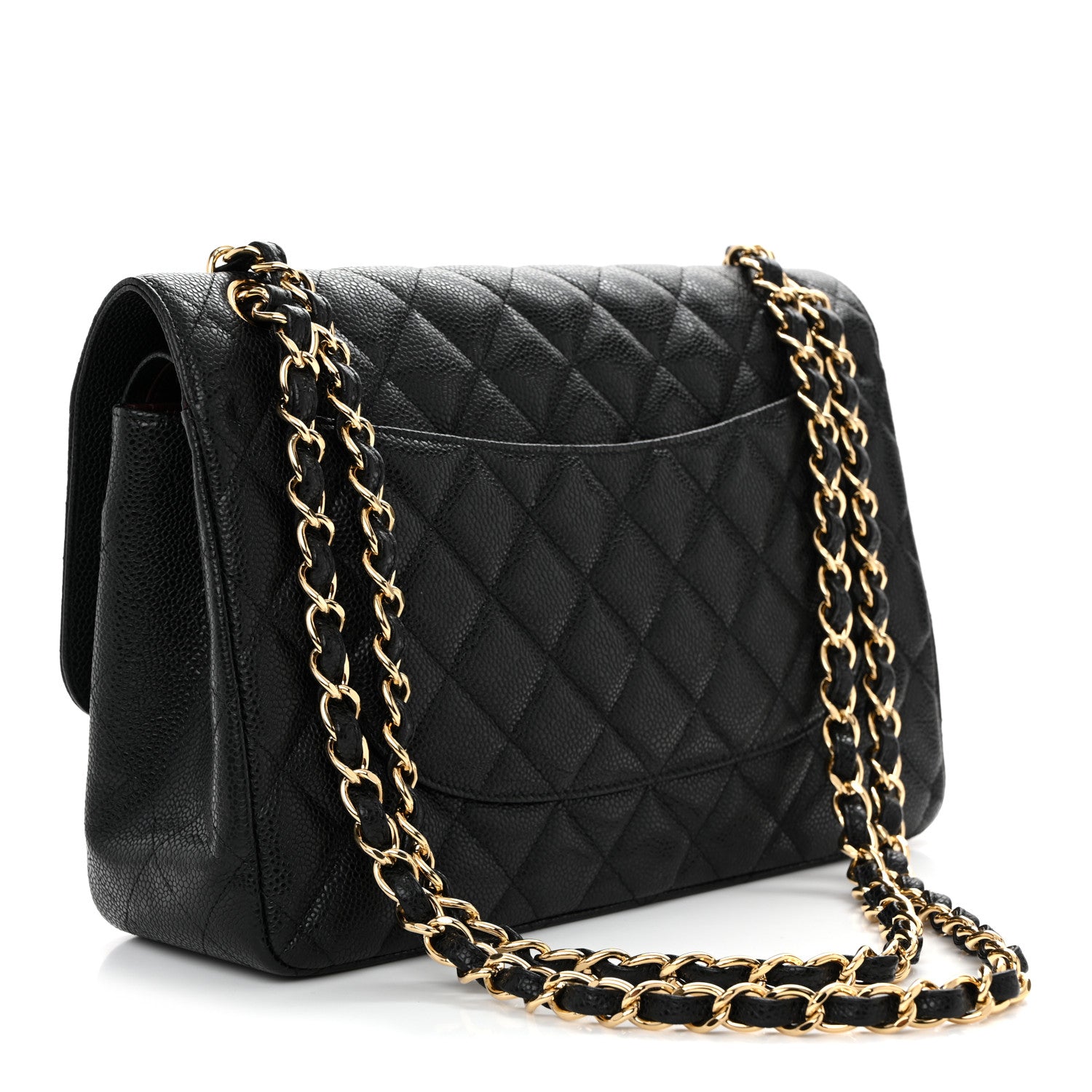 Chanel Caviar Quilted Jumbo Double Flap Black 3 of 11