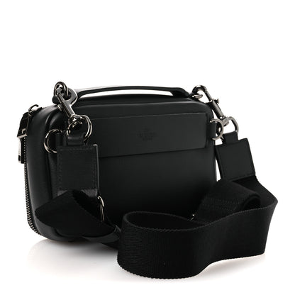 Valentino Garavani Calfskin Lacquered Vlogo Crossbody Bag Black 3 of 9