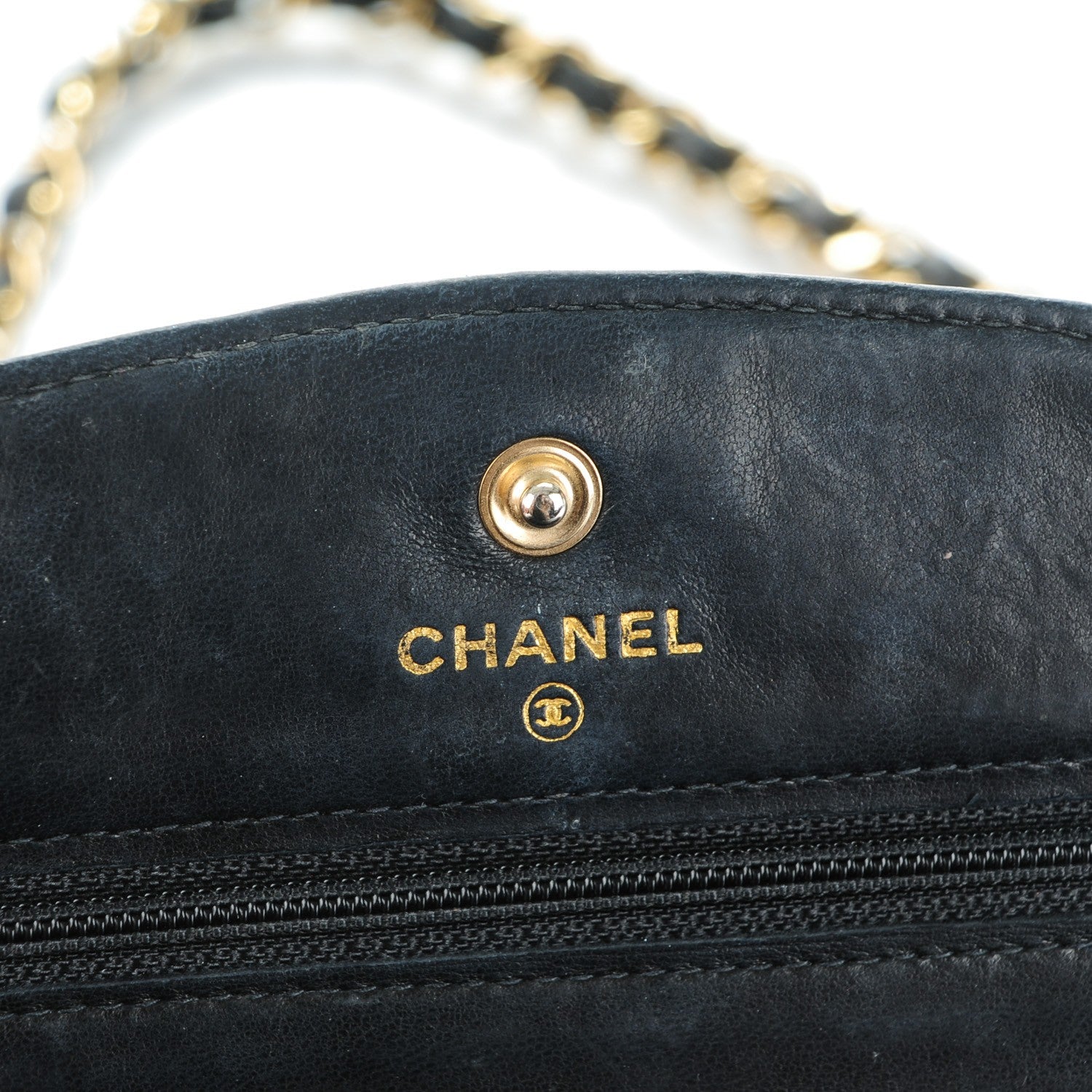 Chanel Caviar Timeless CC Wallet On Chain WOC Black 6 of 8