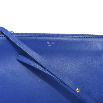Celine Lambskin Small Trio Crossbody Bag Electric Blue 12 of 13