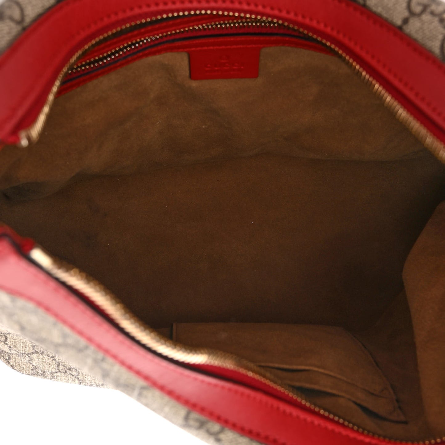 GG Supreme Monogram Linea A Hobo Red