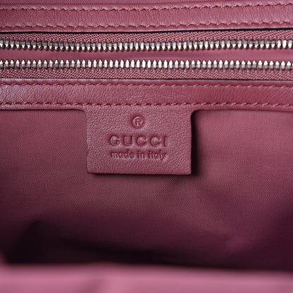 Gucci GG Supreme Monogram Blooms Medium Single Buckle Backpack Beige Multicolor Dry Rose 6 of 9