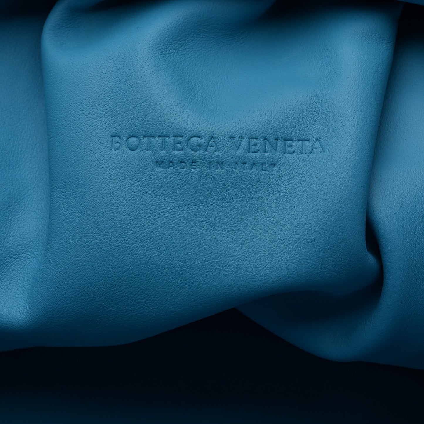 Smooth Butter Calf The Pouch Oversized Clutch Sky Blue