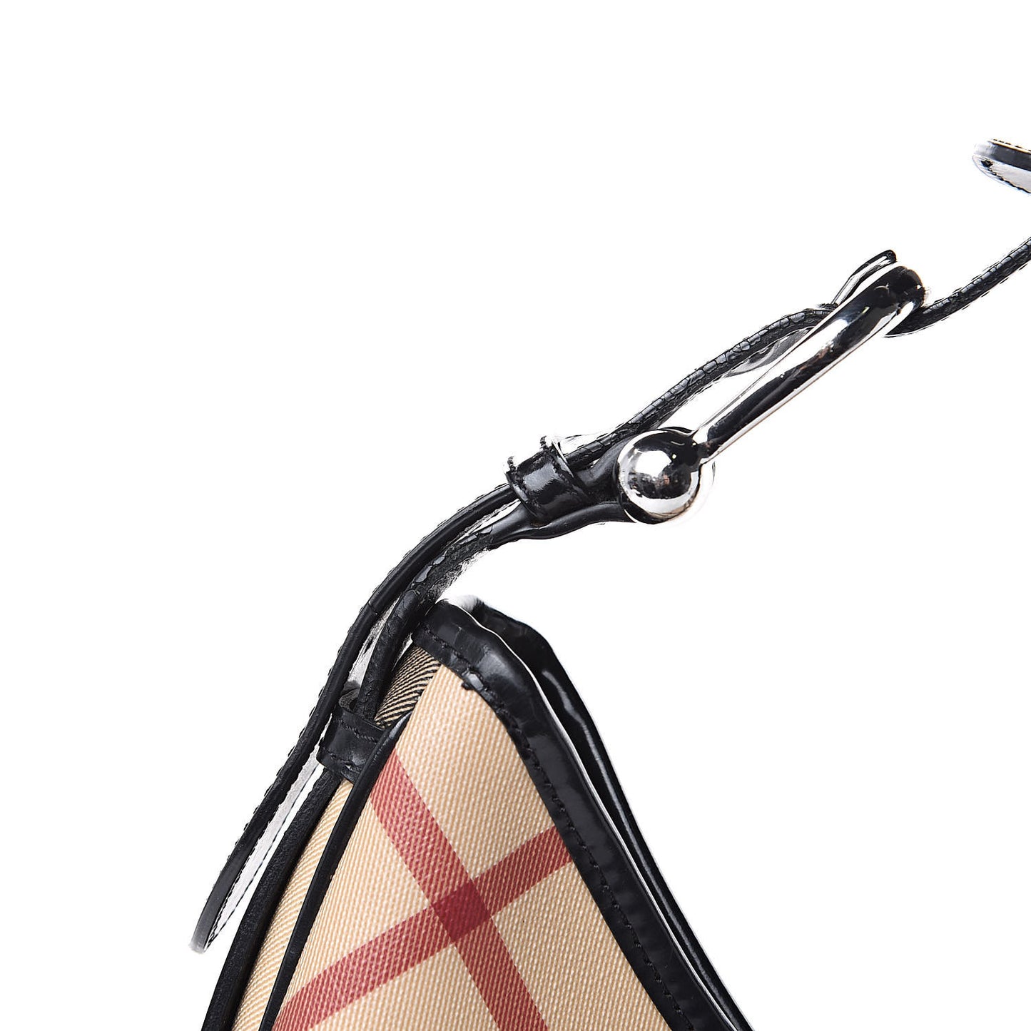 Calfskin Supernova Check Medium Barton Hobo Black