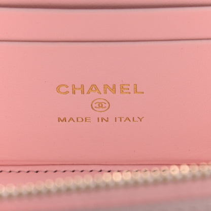 Chanel Caviar Quilted Small Vanity Case With Chain Light Pink 7 of 10