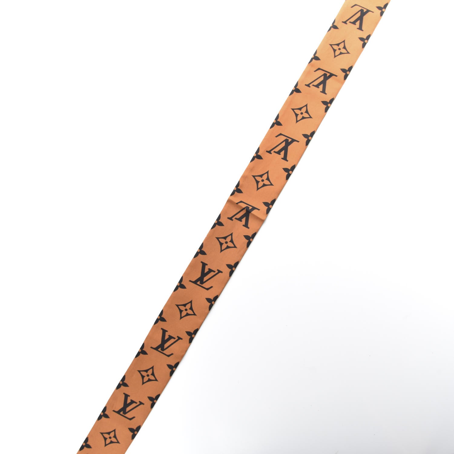 Louis Vuitton Silk Monogram LV Crafty Bi Color BB Bandeau Caramel Black 3 of 4