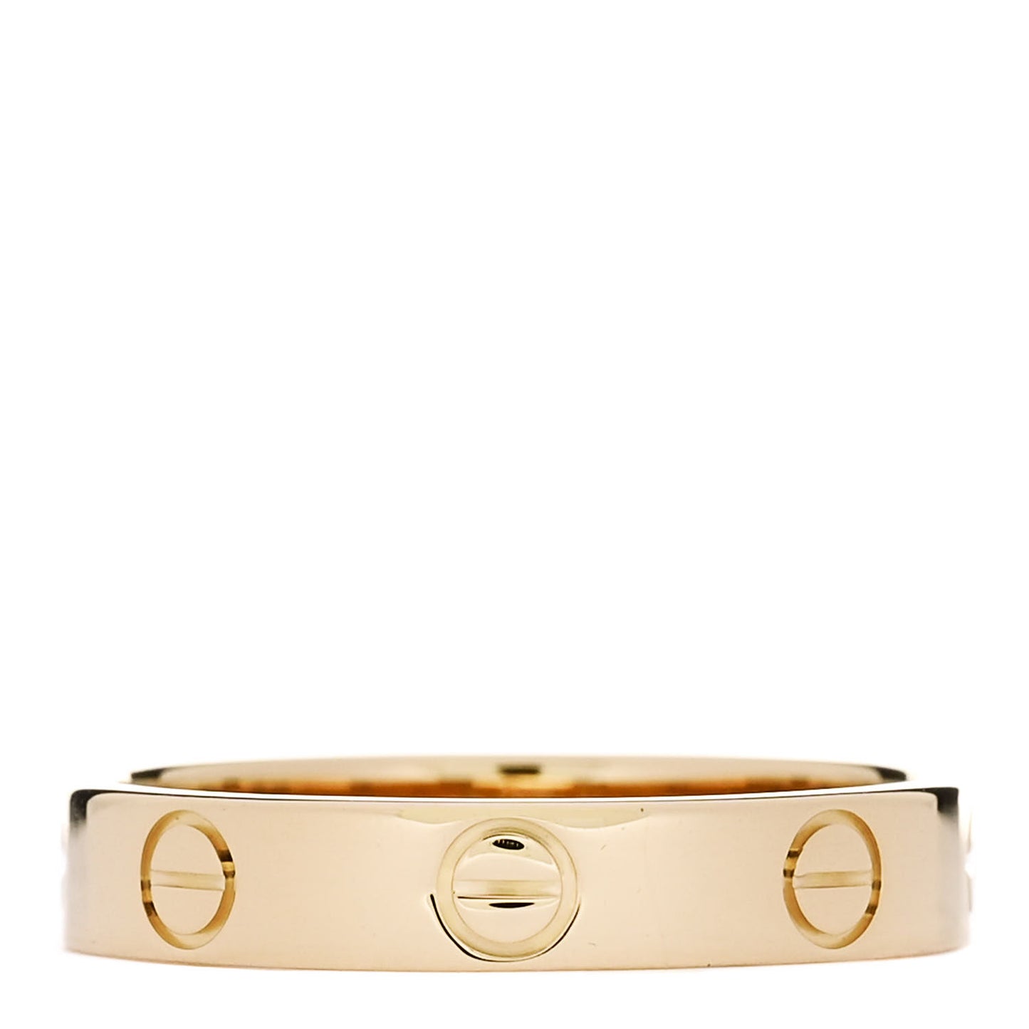 18K Yellow Gold 3.5mm LOVE Wedding Band Ring 53 6.5