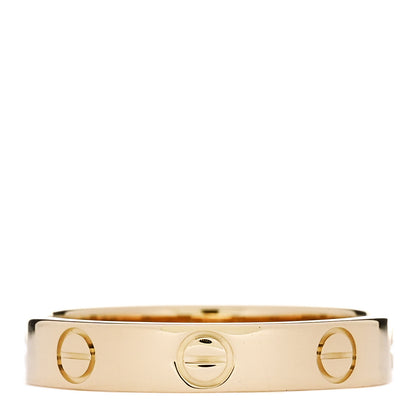Cartier 18K Yellow Gold 3.5mm LOVE Wedding Band Ring 53 6.5 3 of 5
