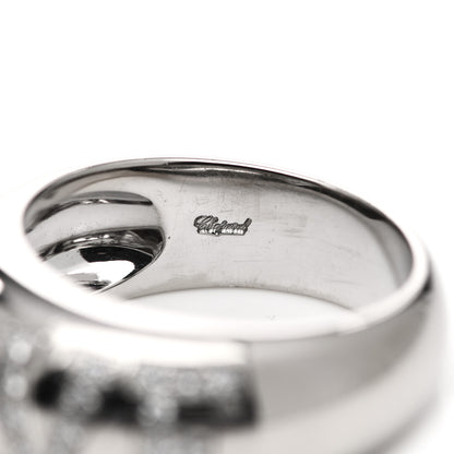 Chopard 18K White Gold Happy Diamonds Love Heart Band Ring 53 6.25 4 of 5