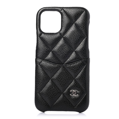 Chanel Caviar Quilted iPhone XI Pro Case Black 1 of 8