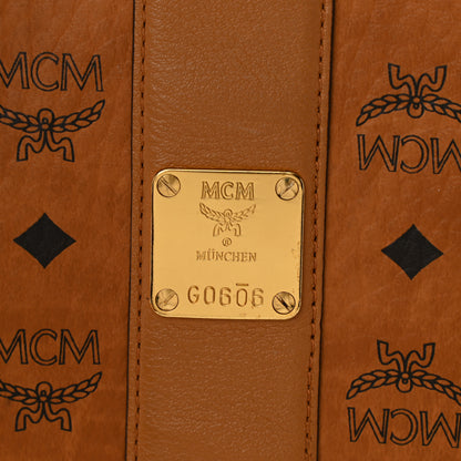 MCM Visetos Medium Project Reversible Shopper Tote Cognac 9 of 12