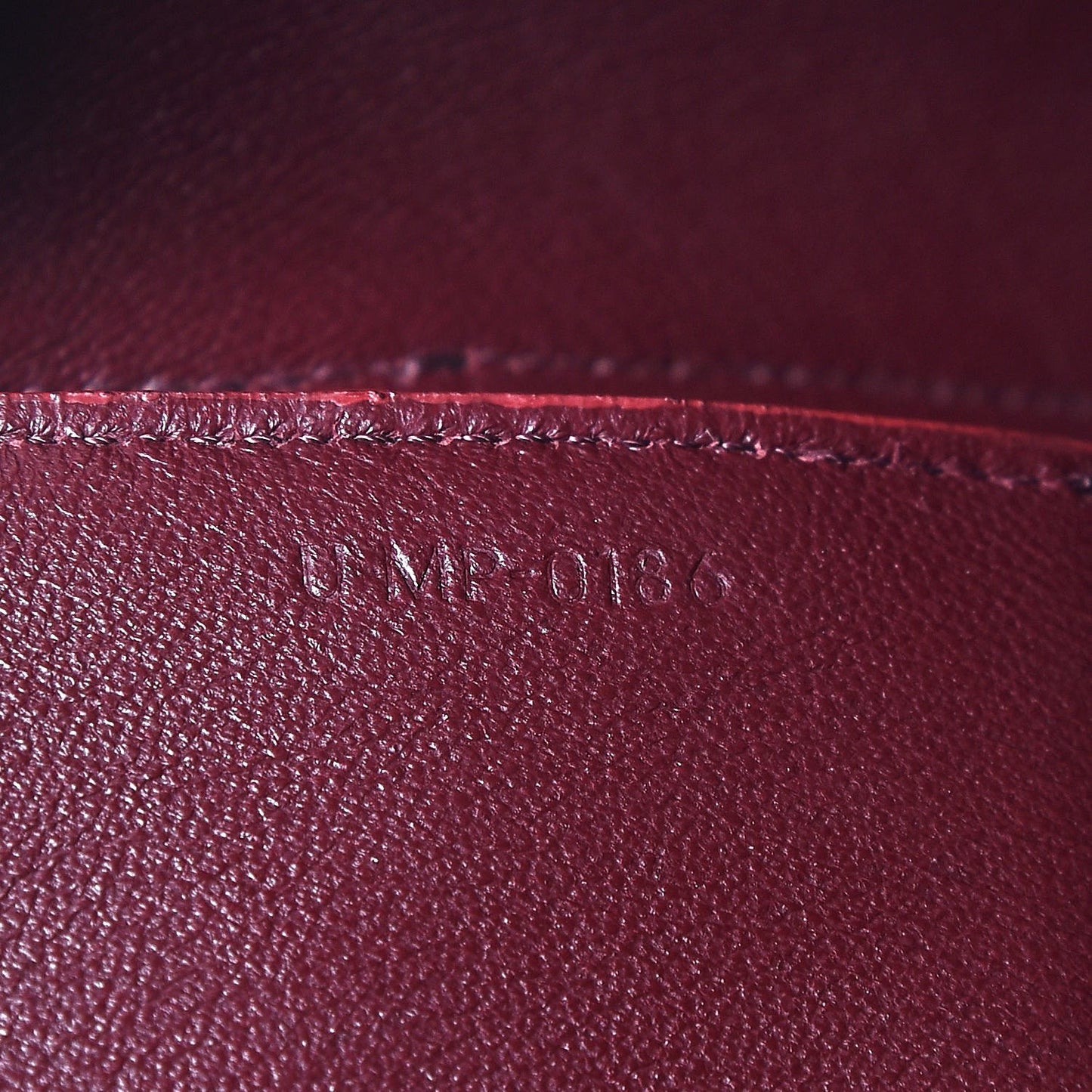 Natural Calfskin Mini Belt Bag Burgundy