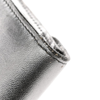Saint Laurent Metallic Calfskin Y-Mail Clutch Silver 17 of 22