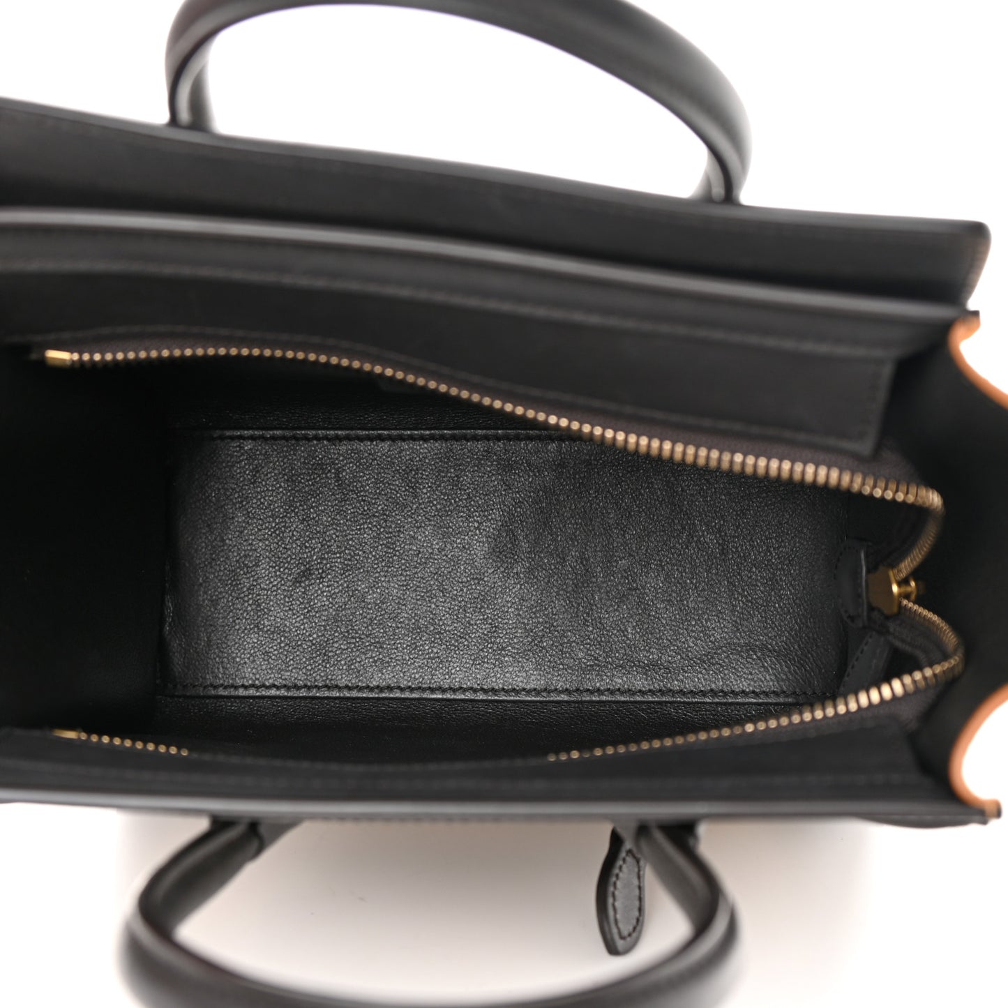 Baby Grained Calfskin Nubuck Nano Tri-Color Luggage Desert
