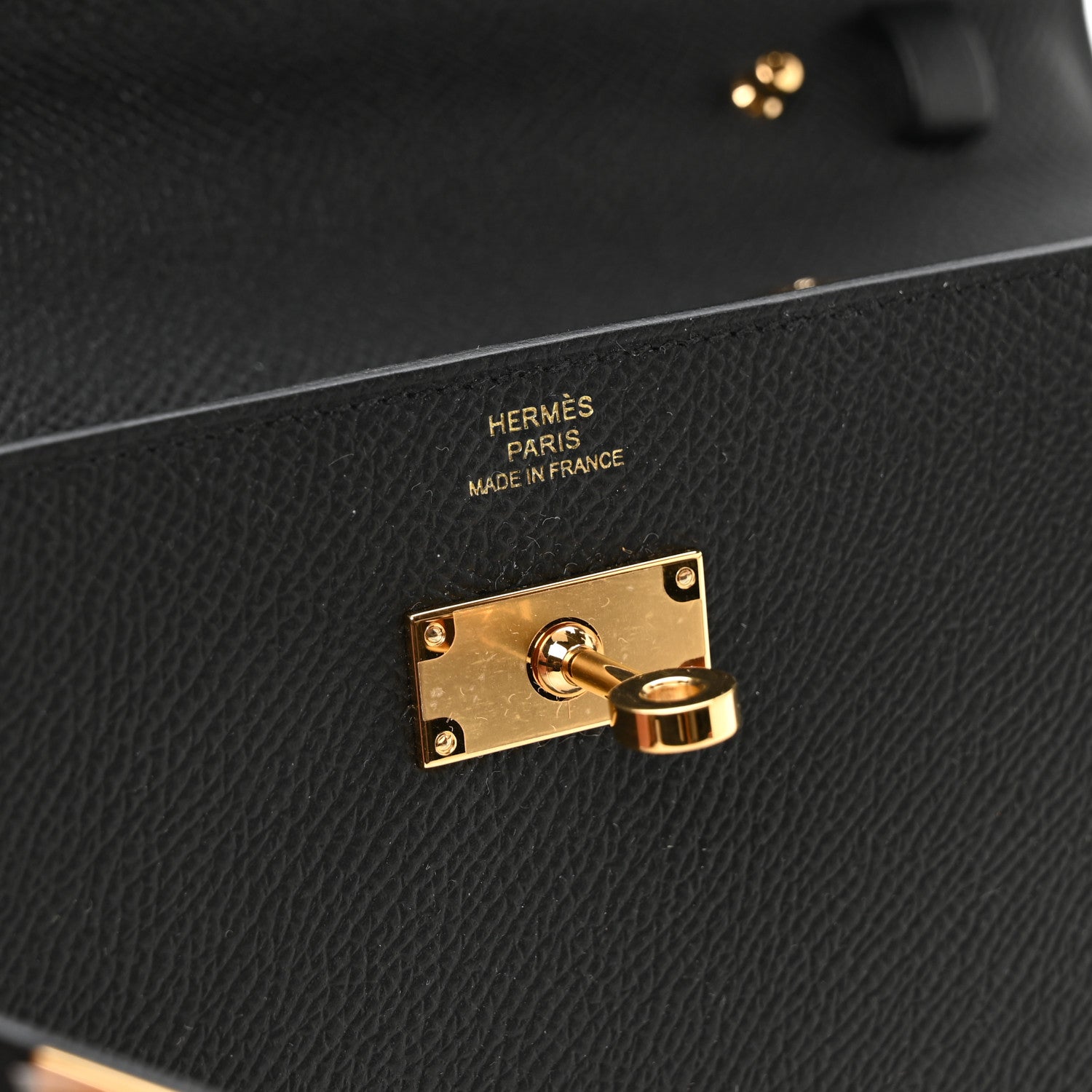 Hermes Epsom Kelly Wallet To Go Black 5 of 10