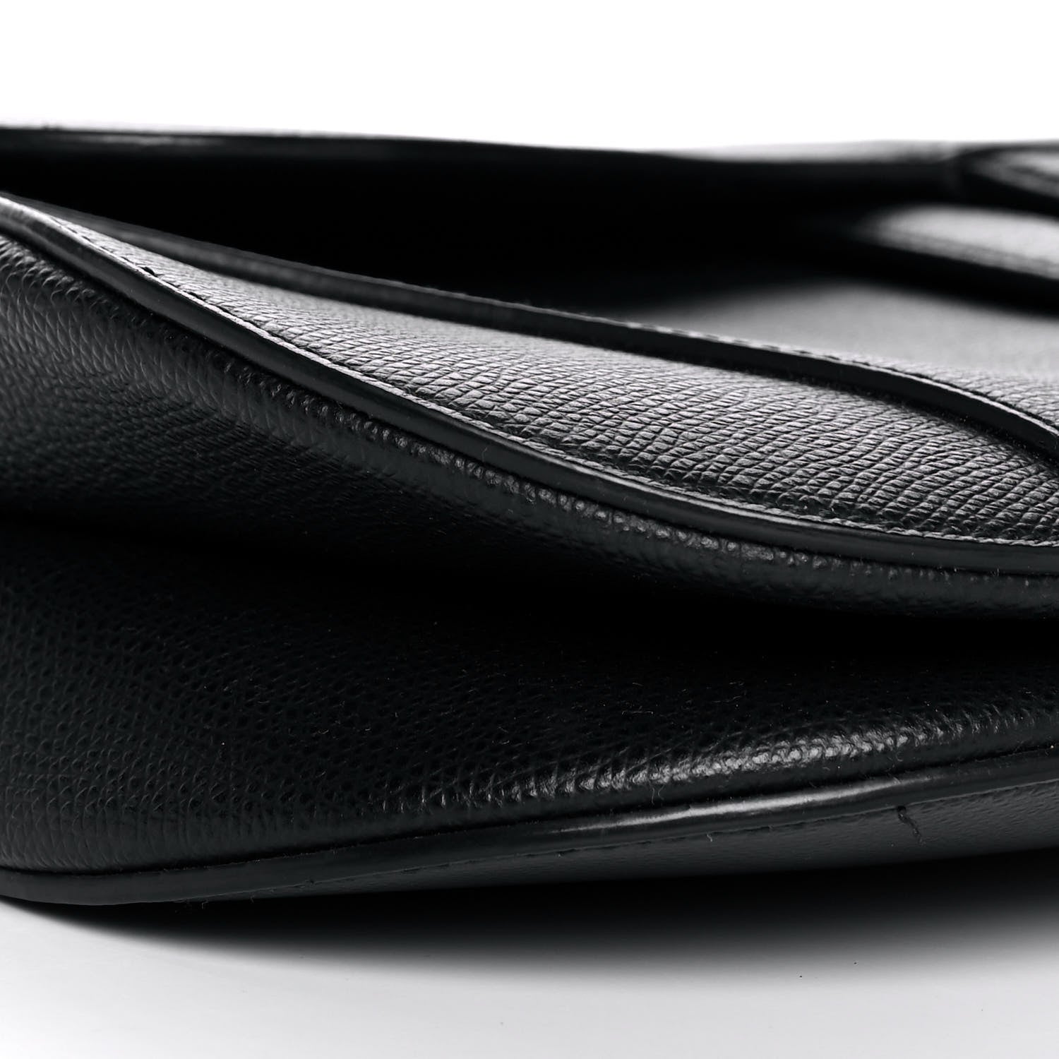 Christian Dior Calfskin Saddle Bag Black 10 of 13