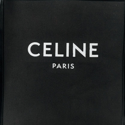 Celine Canvas Calfskin Small Vertical Cabas Black 8 of 11