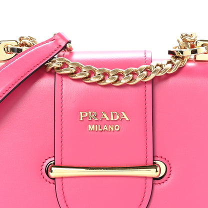 Prada City Calfskin Sidonie Small Chain Crossbody Bag Magenta 8 of 10
