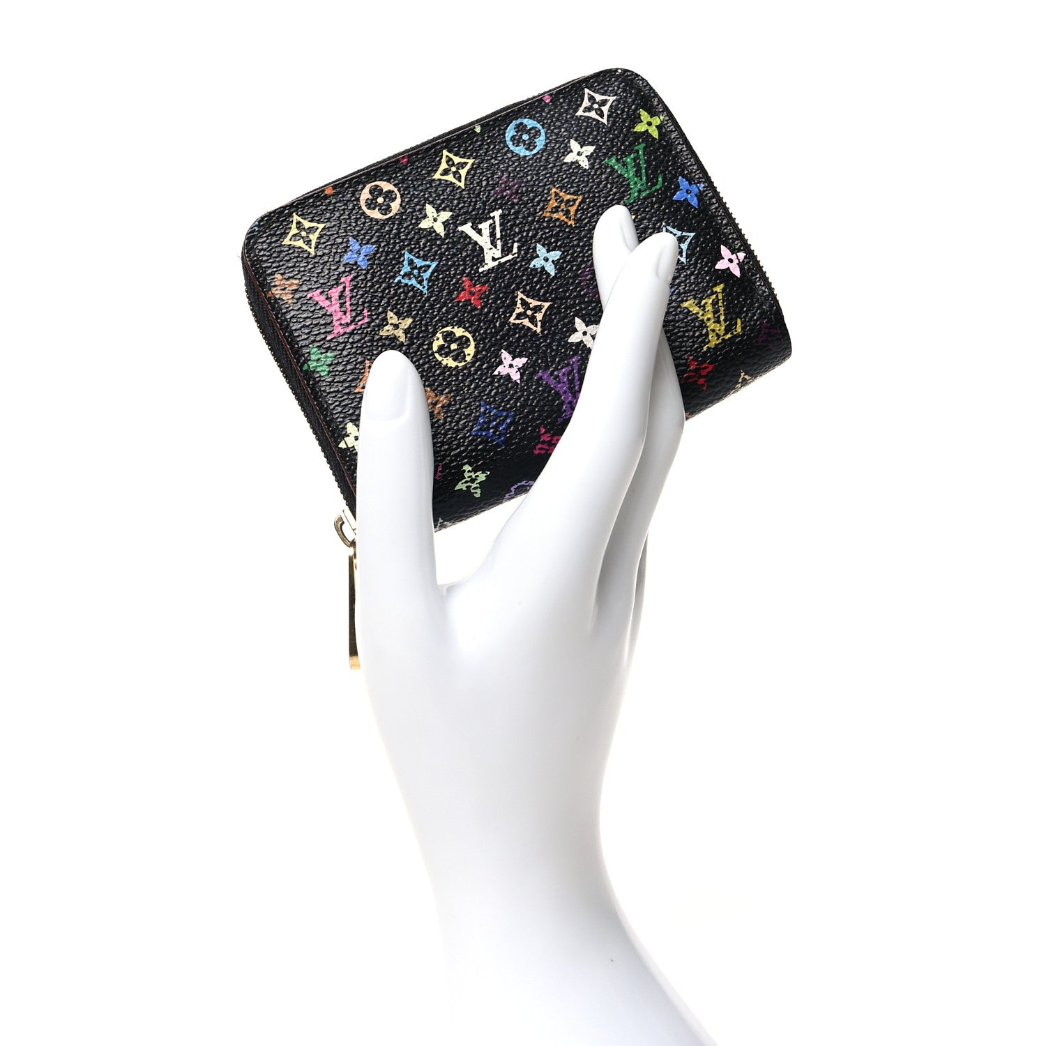 Louis Vuitton Monogram Multicolor Zippy Coin Purse Black 2 of 12