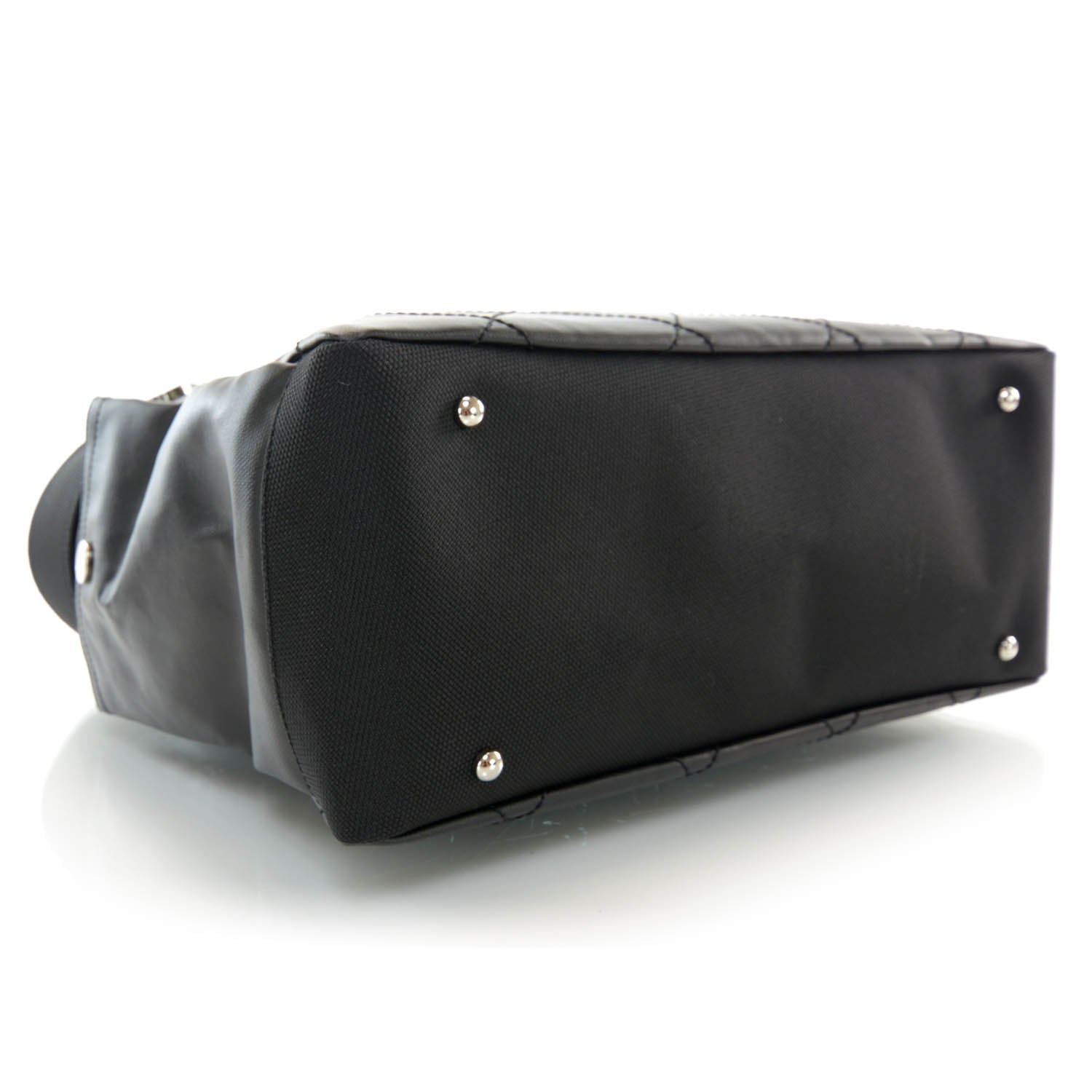 Chanel Coated Canvas Large Paris Biarritz Tote Black 4 of 10