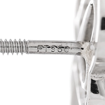 Tiffany Platinum Diamond Loving Heart Earrings 5 of 6