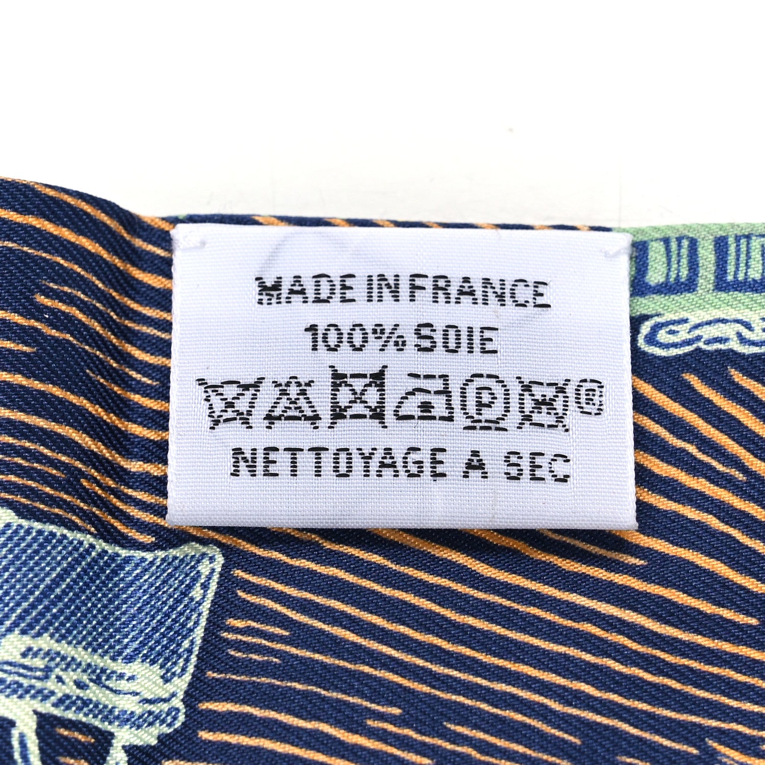 Hermes Silk Super Silk Quest Twilly Bleu Cobalt Rose Jaune 5 of 5