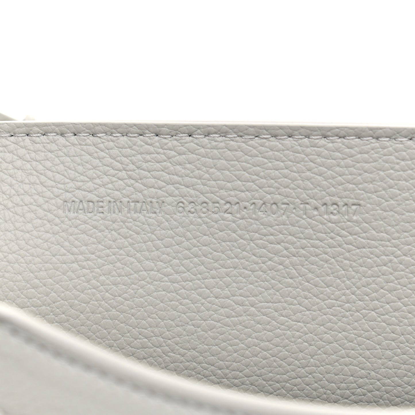 Grained Calfskin Neo Classic Silver Hardware S City Light Grey