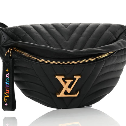 Louis Vuitton Calfskin Quilted New Wave Bumbag Black 7 of 11