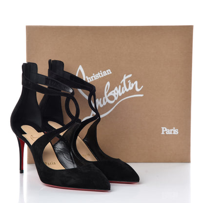 Christian Louboutin Veau Velours Rosas 85 Pumps 36.5 Black 9 of 9