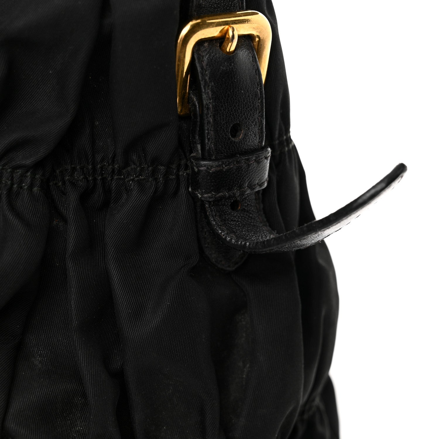 Prada Tessuto Nylon Nappa Braided Gaufre Shopping Satchel Black 18 of 19
