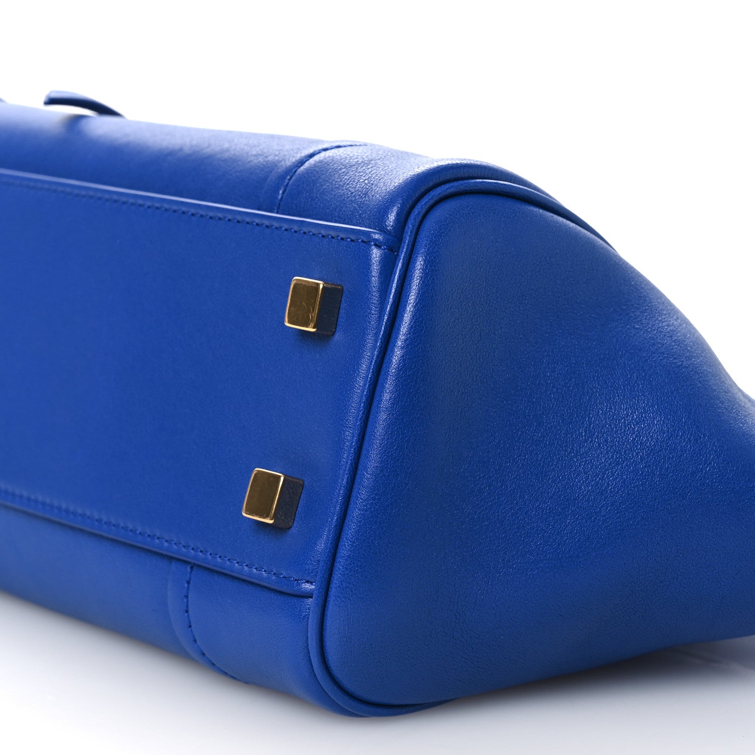 Celine Supple Shiny Lambskin Little New Luggage Oxide Blue 10 of 10