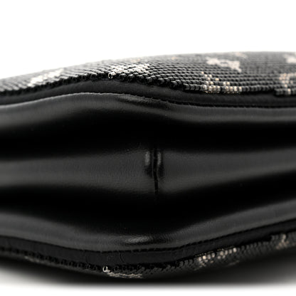 Louis Vuitton Satin Beaded Embroidered Monogram Coussin BB Black 14 of 17