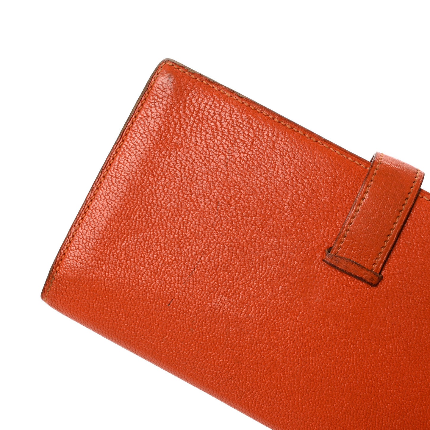 Chèvre Mysore Bearn Gusset Wallet Feu