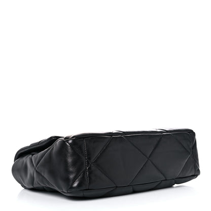 Chanel Lambskin Quilted Large Chanel 19 Flap Black 3 of 14