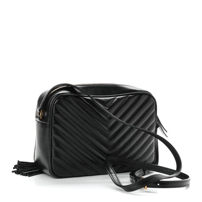Saint Laurent Calfskin Matelasse Monogram Lou Camera Bag Black 3 of 8