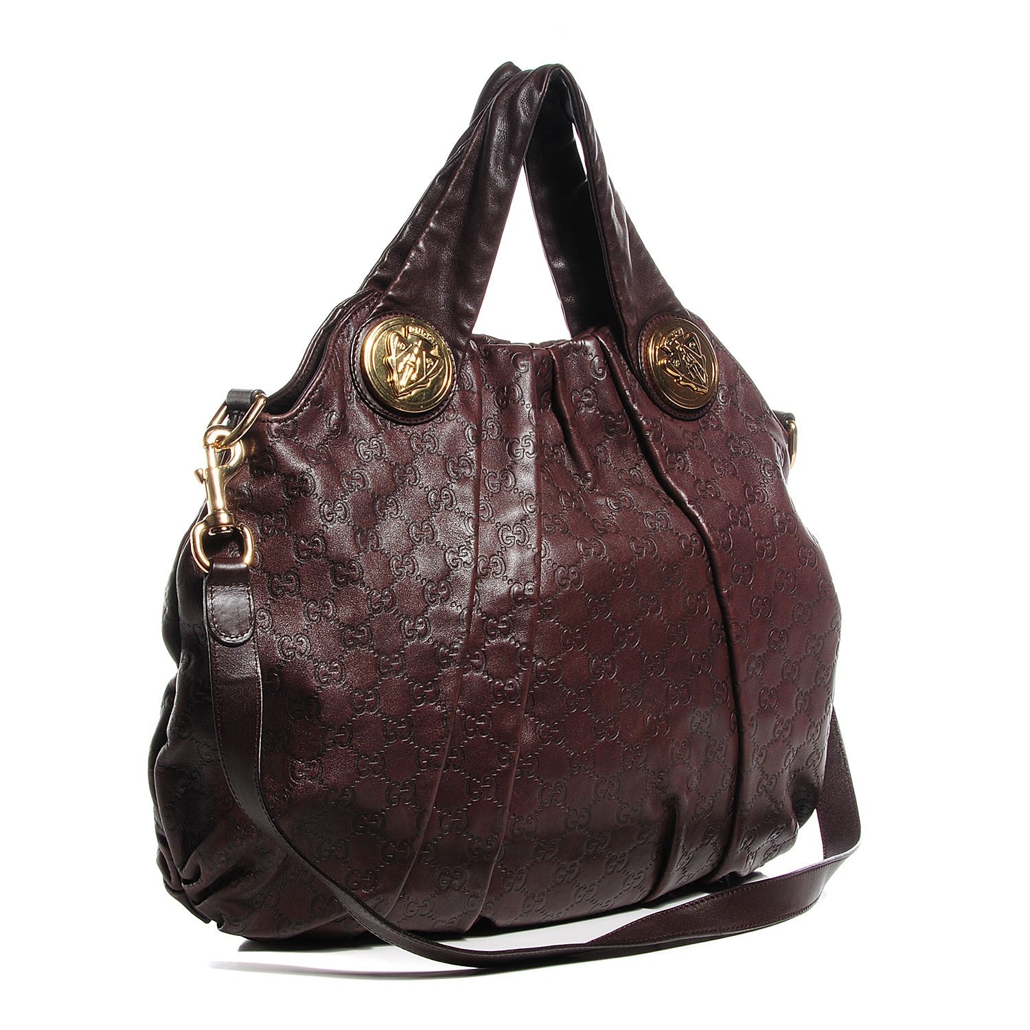 Gucci Guccissima Large Hysteria Top Handle Bag Chocolate 3 of 7