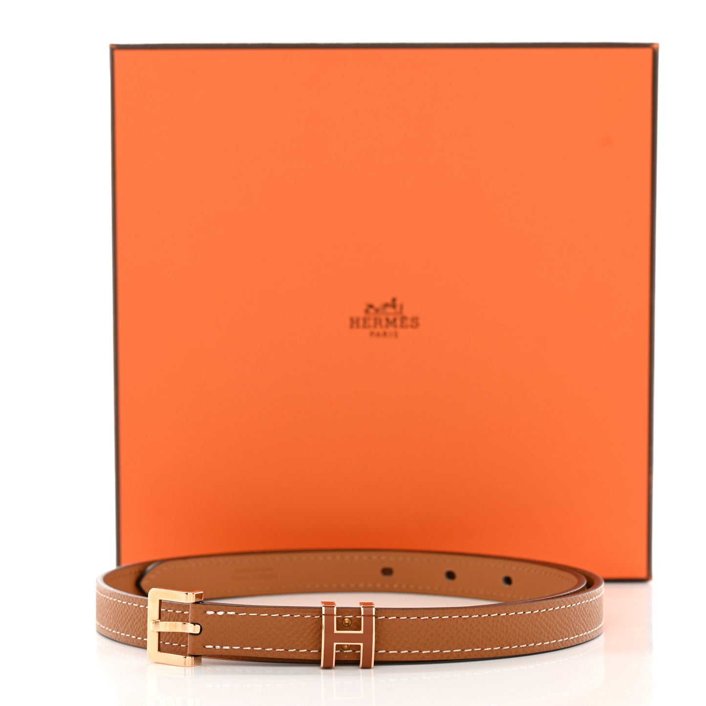 Epsom 15mm Pop H Belt 75 30 Gold