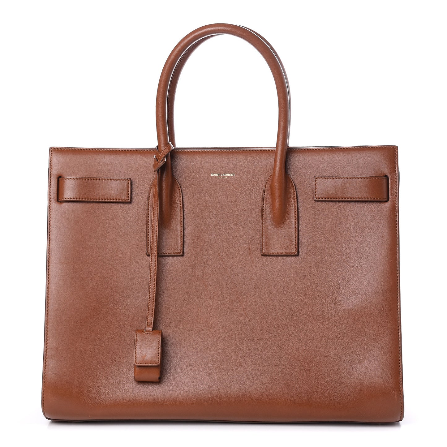 Calfskin Large Sac De Jour Carryall Cognac