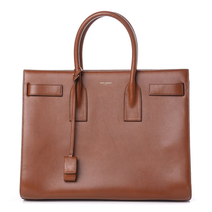 Saint Laurent Calfskin Large Sac De Jour Carryall Cognac 1 of 32