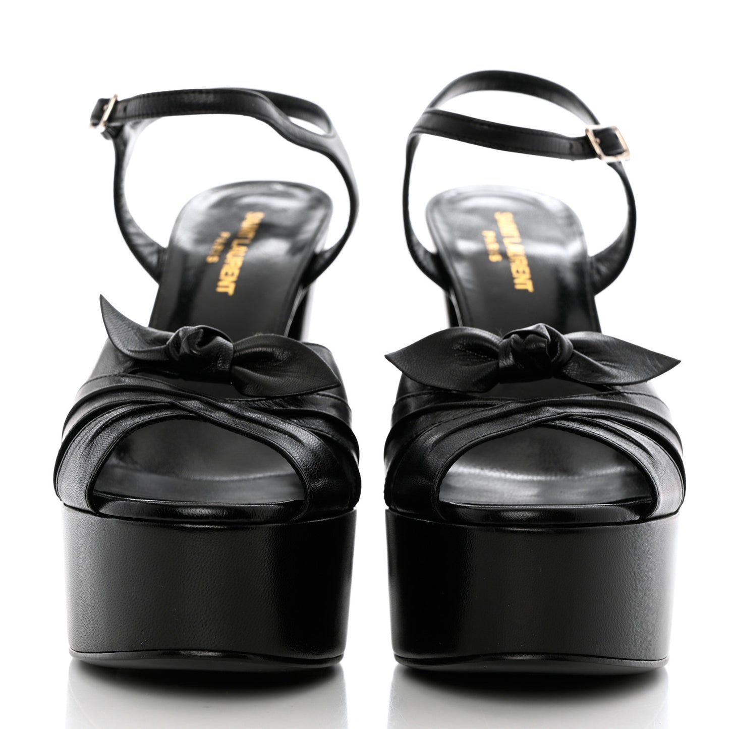 Goatskin Candy 80 Platform Sandals 39.5 Black