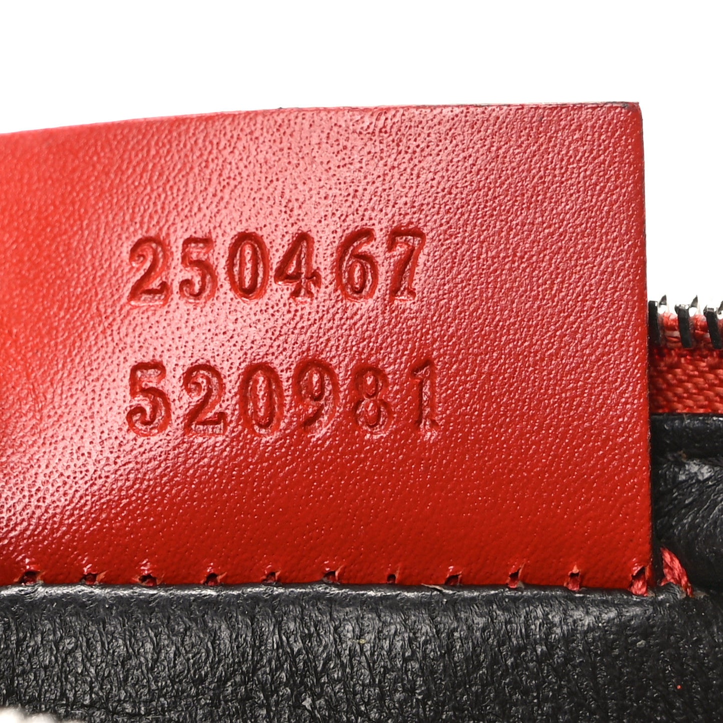 Calfskin Diamante Embossed Key Case Red