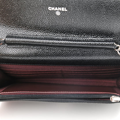 Chanel Caviar Quilted Wallet On Chain WOC Black 5 of 10